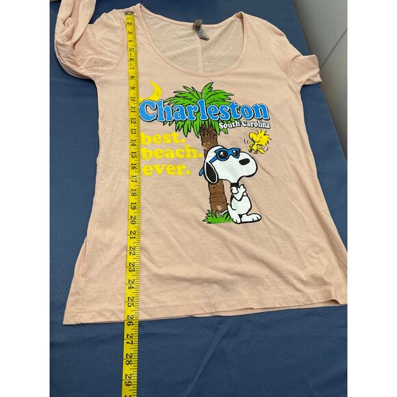 Peanuts Snoopy & Woodstock Long Sleeve T Shirts Set of 2 Charleston SC Medium - Picture 5 of 7